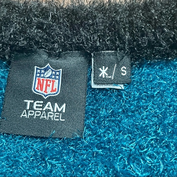 Philadelphia Eagles NFL Klew Women's Fuzzy Ugly Sweater Eyelash Green Crew Sz S - Picture 5 of 7